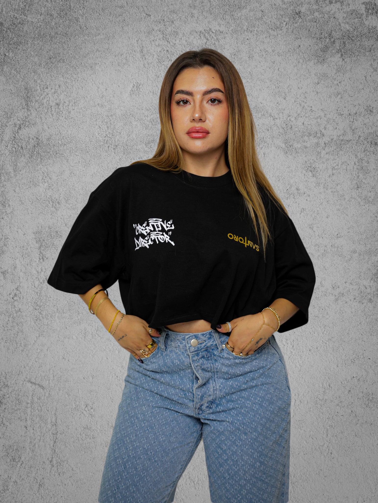 STCT001 - Goldworker Cropped Tee