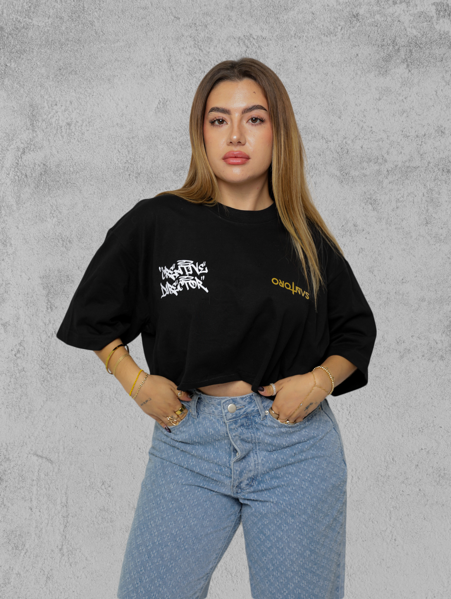 STCT001 - Goldworker Cropped Tee