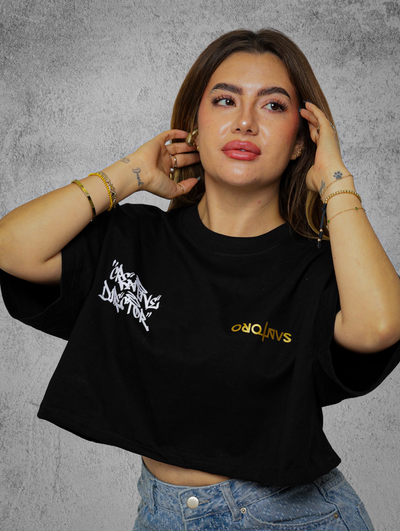 STCT001 - Goldworker Cropped Tee