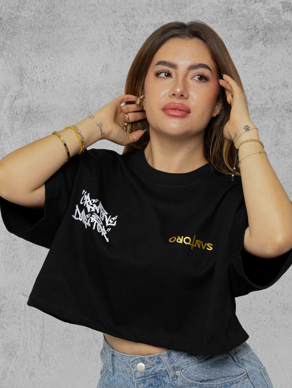 STCT001 - Goldworker Cropped Tee