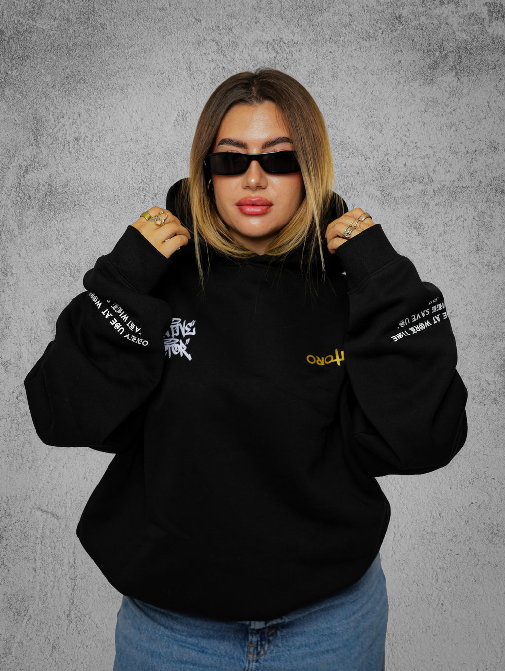Santoro Gallery Signature Graphic Hoodie, Drop 00 limited edition streetwear — front view