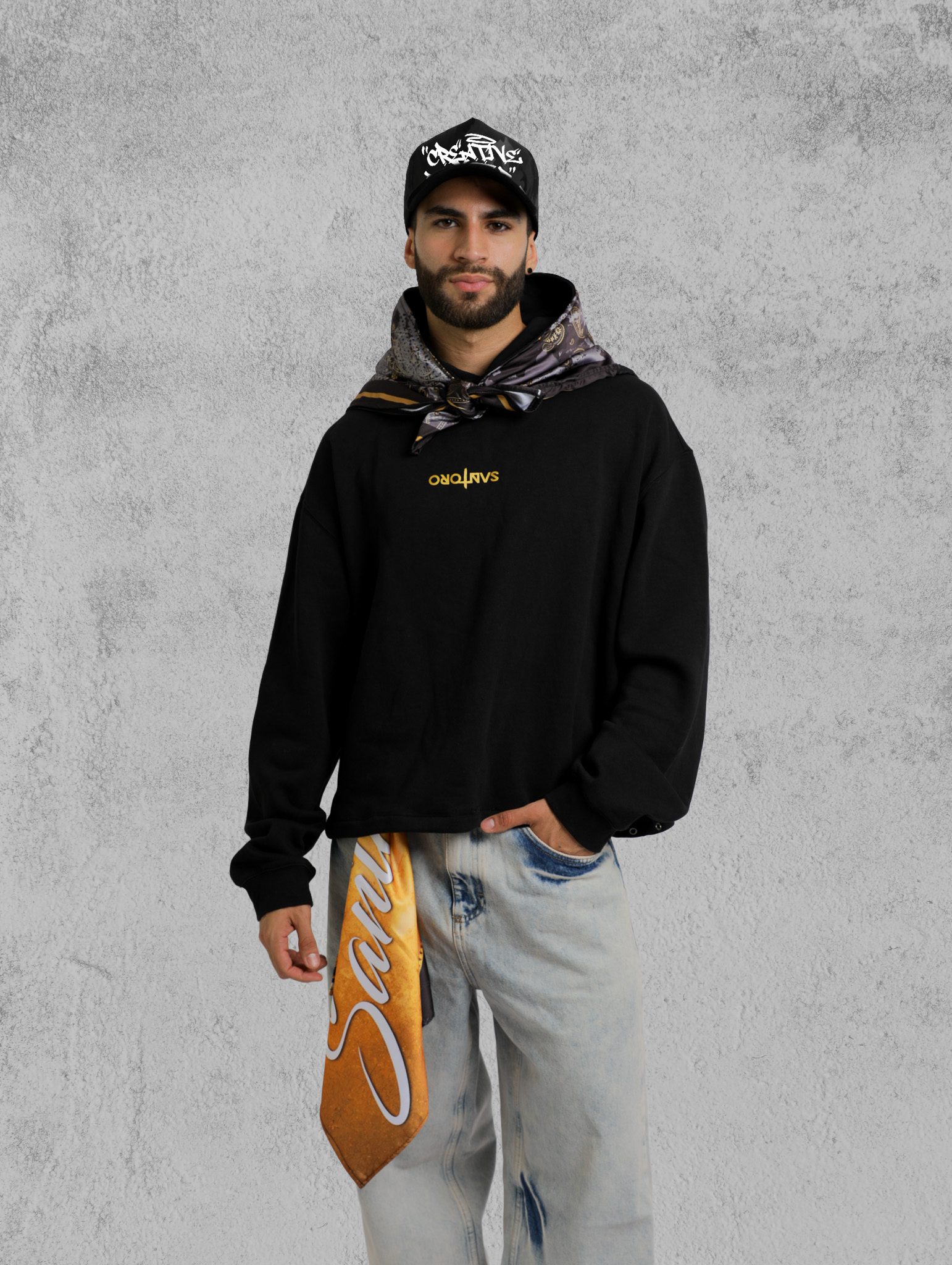 STHSOO2 - Scarf Hoodie